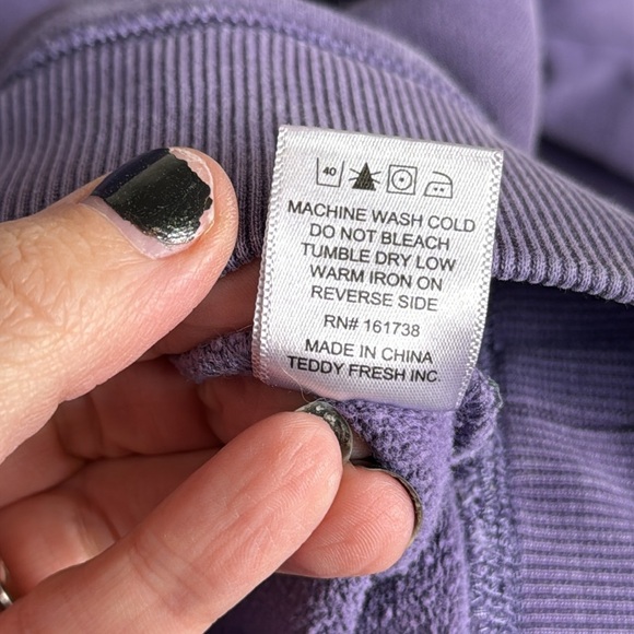 Teddy Fresh Everything I Love Hoodie Purple Size Large - Picture 5 of 6